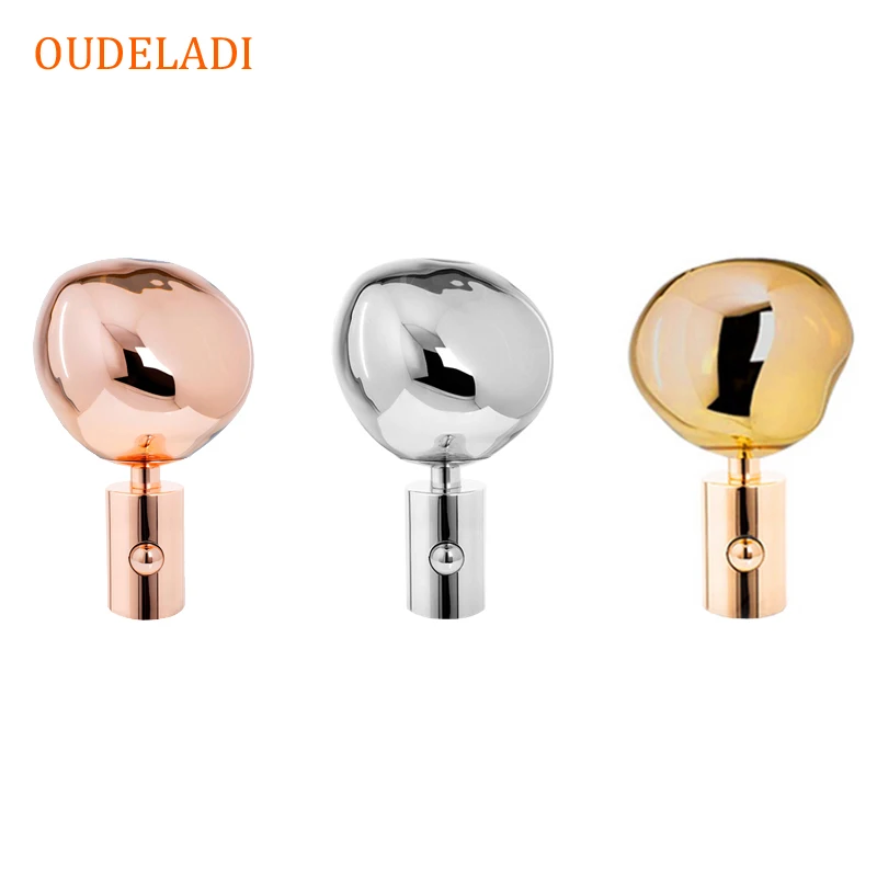 Современный минималистичный плавистый абажур из ПВХ настольная лампа Лавовая