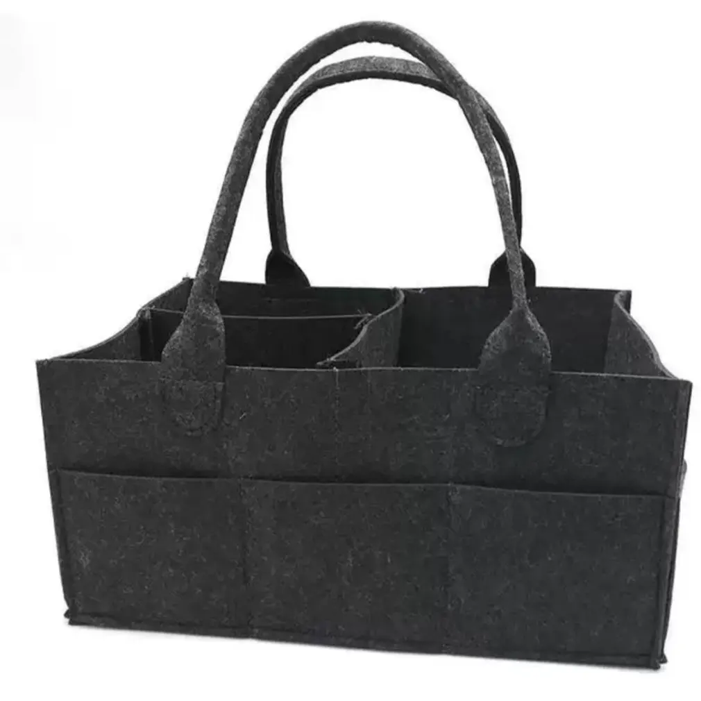 Women Multi-function Handbag Baby Diaper Organizer Foldable Felt Storage Case Bag Lady Portable Changeable Compartments for Mom | Смена