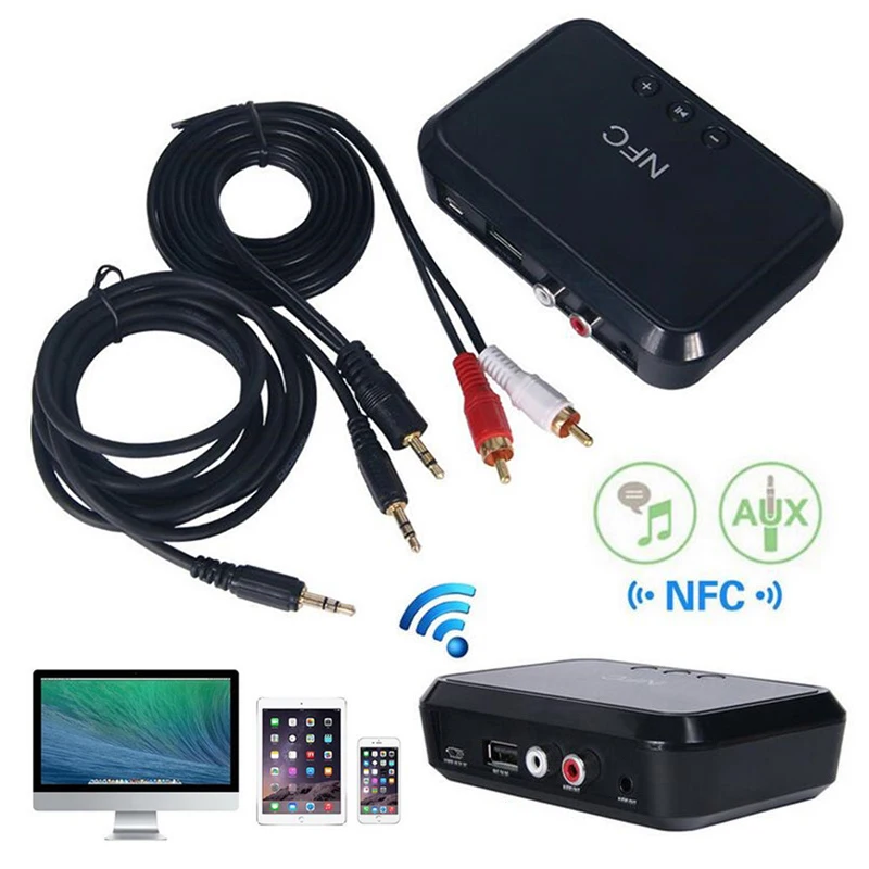 Bluetooth аудио ресивер 3 5 мм NFC ресивер/USB диск для воспроизведения музыки стерео