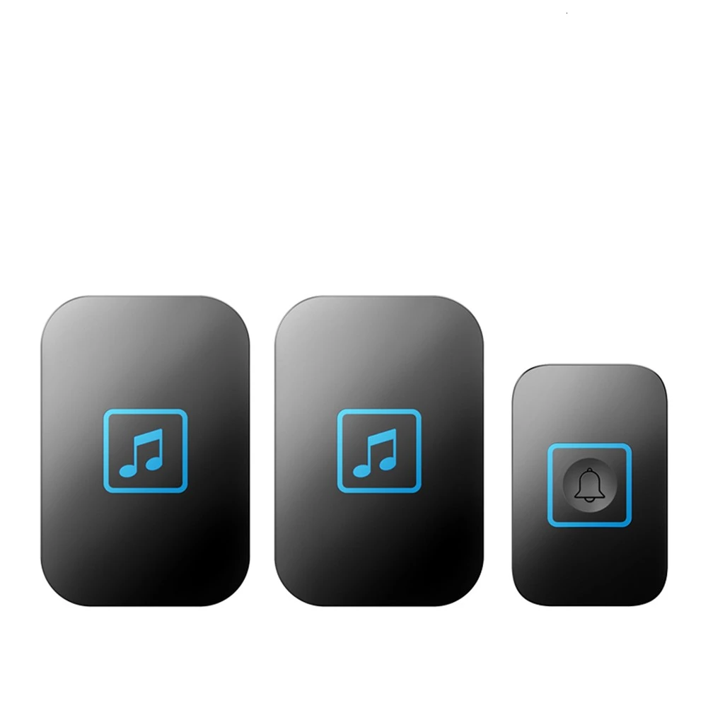 CACAZI Интеллектуальный беспроводной водонепроницаемый дверной звонок 2 кнопки 1