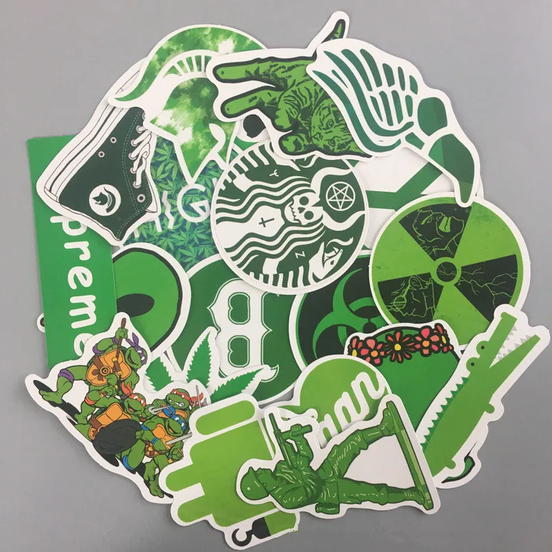 20pcs Cartoon Weed Anime Stickers for Kids Toy Car Motor Suitcase Laptop Skateboard PVC Waterproof Funny Movie Stickers