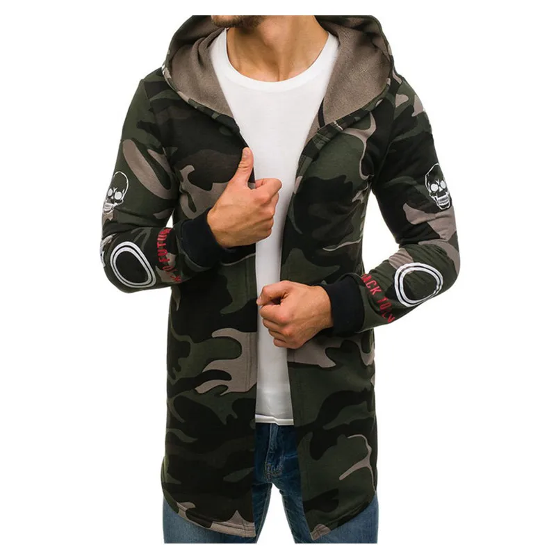 New Style Mens Autumn Winter Warm Coat New Fashion Long Coat Casual Solid Outwear Cardigan