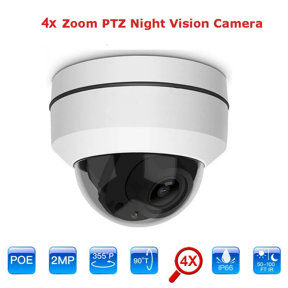 5-кратный оптический зум PTZ купольная камера 3MP PoE IP домашняя безопасности