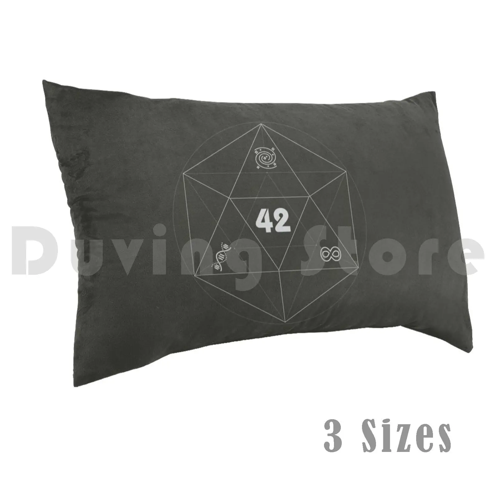

42 ( Life , The Universe , And Everything ) [ Light ] Pillow Case 20x30 inch Hitchhikers Guide To The Galaxy Life