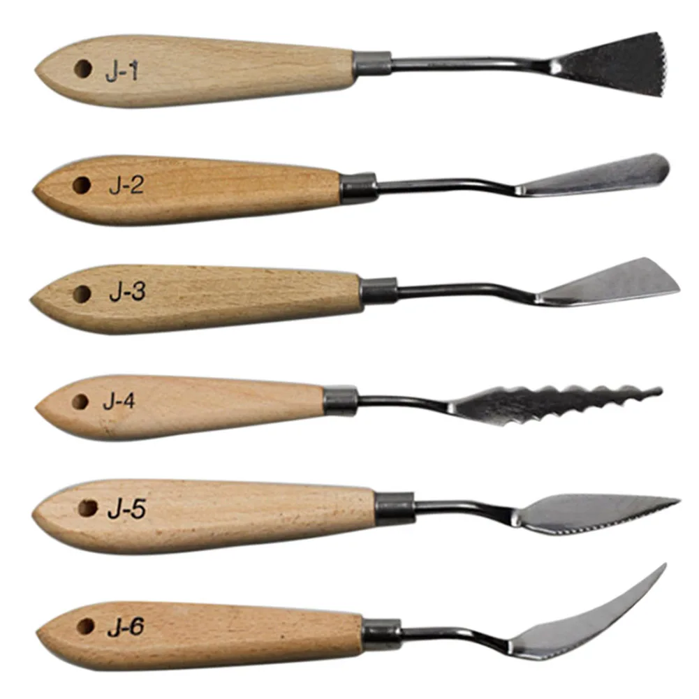 Скребок для палитры из нержавеющей стали набор ножей рисования масляная