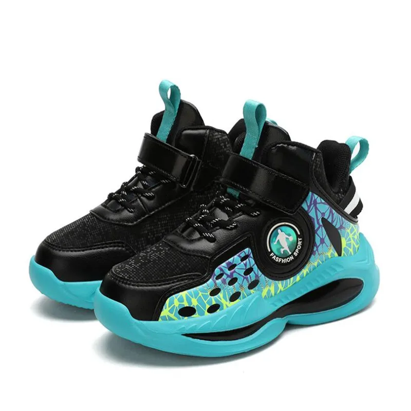 

Outdoor Boys Brand Basketball Shoes for Kids Sneakers Thick Sole Non-slip Children Sports Shoes Child Boy Basket Trainer Shoes