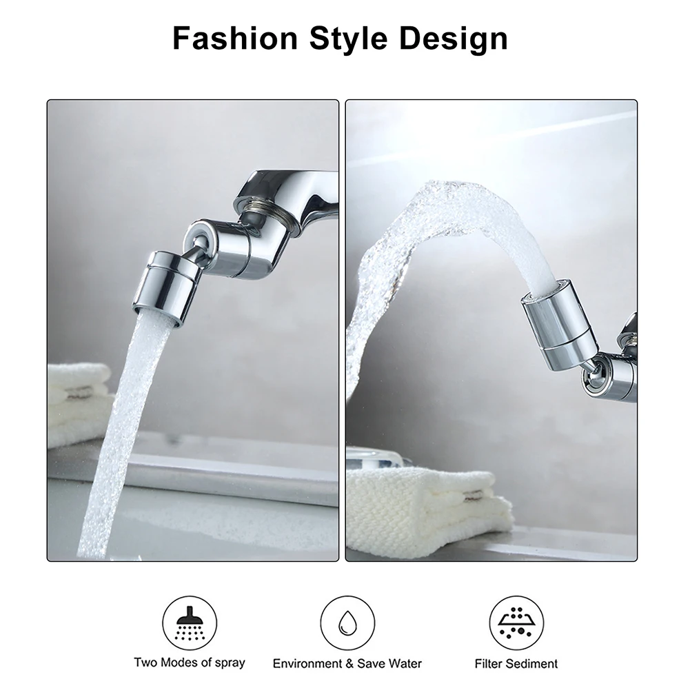 

Multifunctional Rotating Bathroom Toilet Faucet Head Extender Basin Tap Nozzle Kitchen Sink Stream Sprayer Head Tap