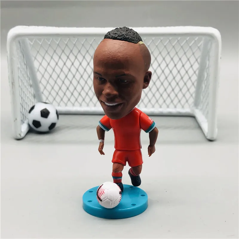 15 шт./лот Soccerwe 6 5 см высота Футбольная звезда куклы случайный выбор Месси Pogba Kane