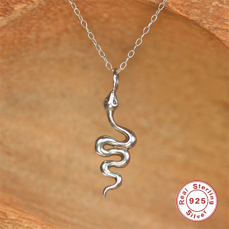 Ожерелье-змейка женское из серебра 925 пробы на юбилей | Украшения и аксессуары