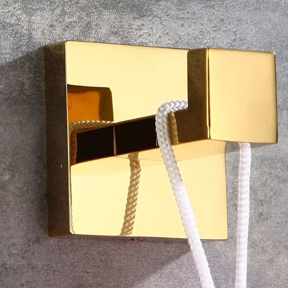 Золотой 304 нержавеющая сталь 4 шт. аксессуары для ванной комнаты Набор одно