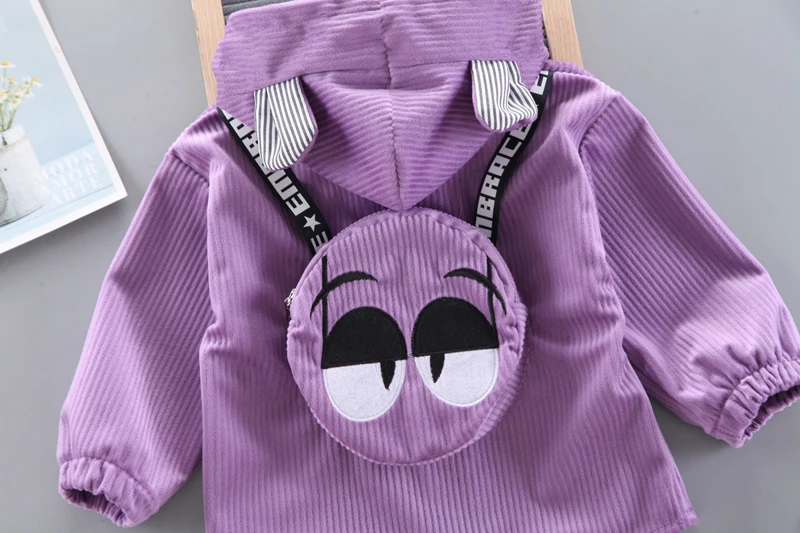 Детская Вельветовая куртка с капюшоном на молнии | одежда и обувь