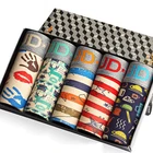 Трусы-боксеры мужские, хлопковые, дышащие, с принтом