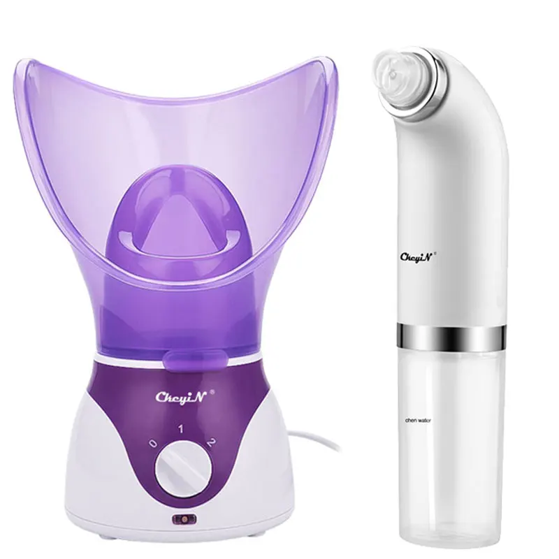 

Moisturizing Hot Facial Steamer Sprayer Sauna Spa Deep Pore Cleanser Skin Beauty Electric Vacuum Small Bubble Blackhead Remover
