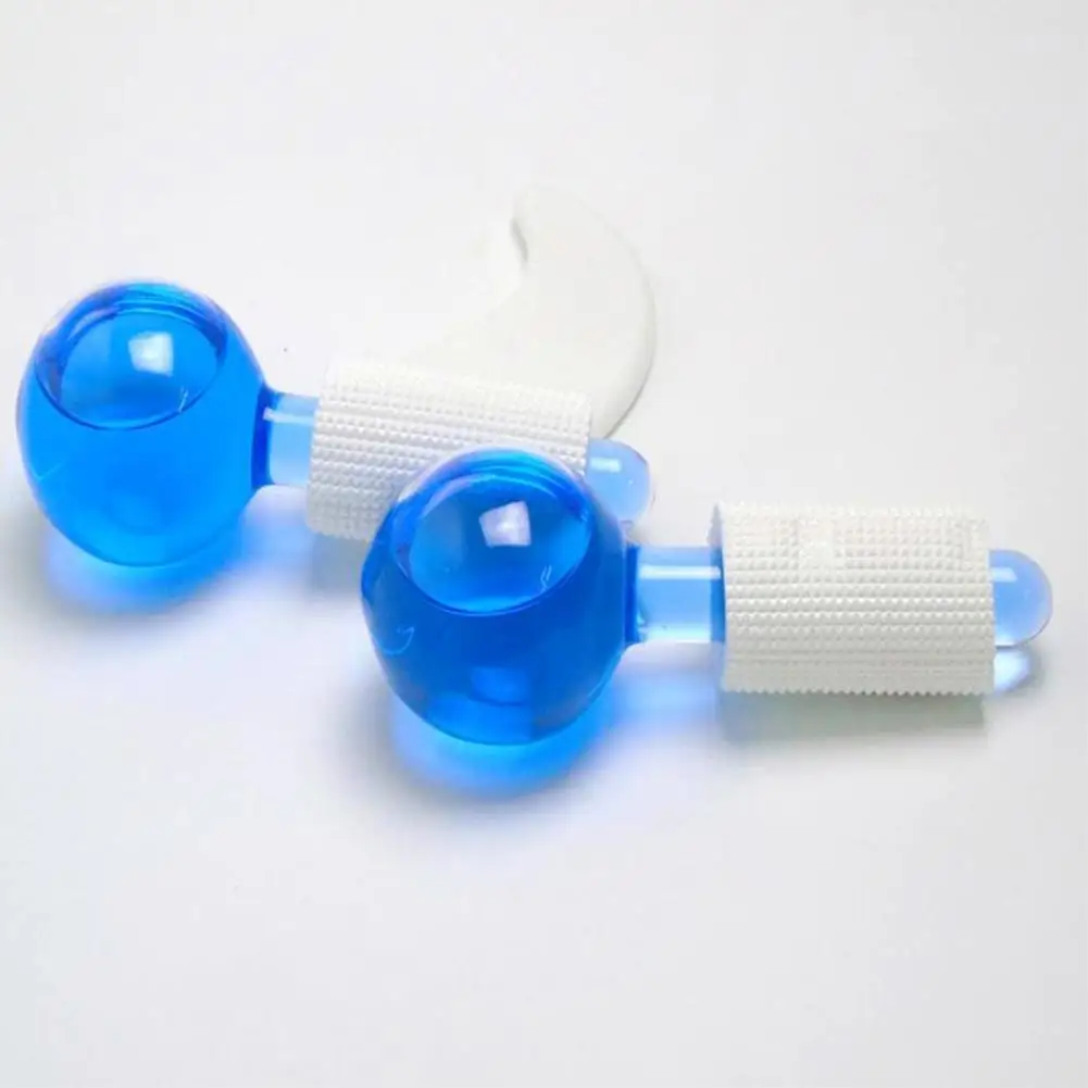 

1pair/2pcs Large Beauty Ice Hockey Energy Beauty Crystal Ice Cooling Globes Water Ball Face massage Wave Eye Supplies S0J2
