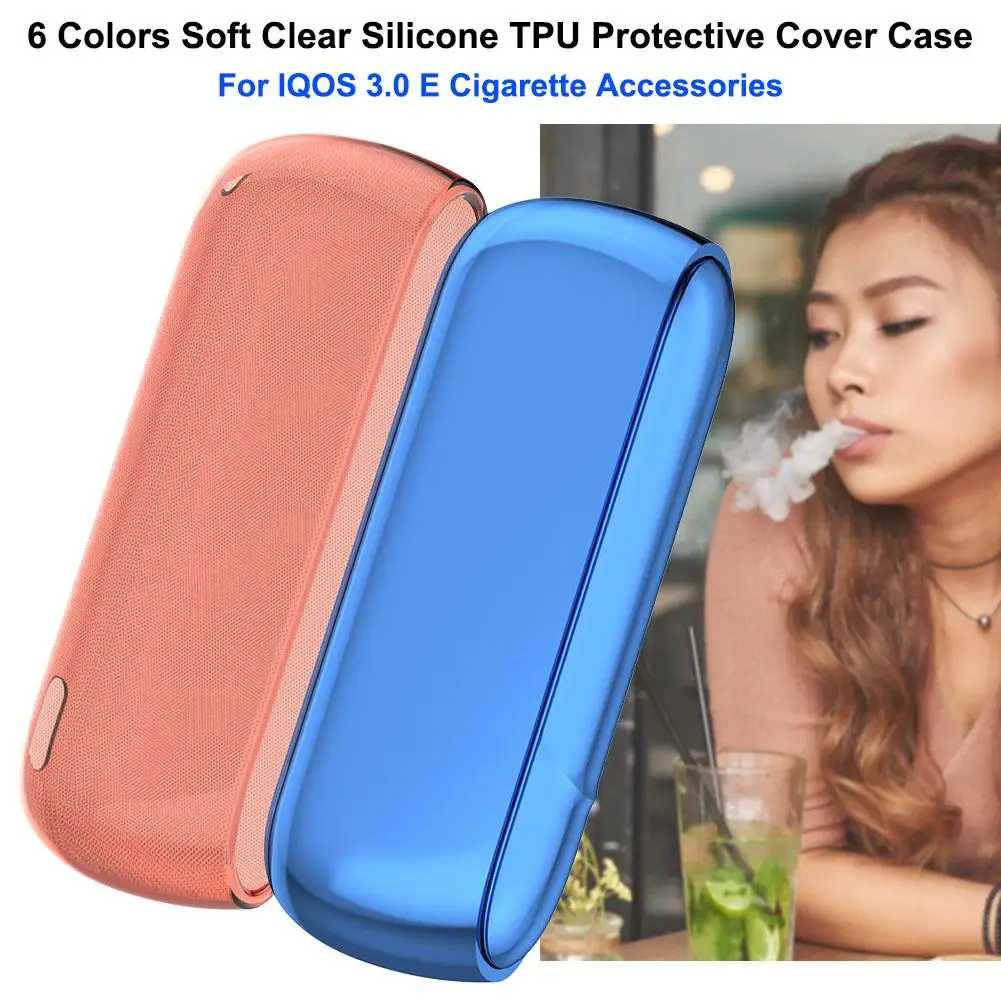 6 цветов мягкий прозрачный силиконовый чехол из ТПУ защитный для IQOS 3 0 аксессуары