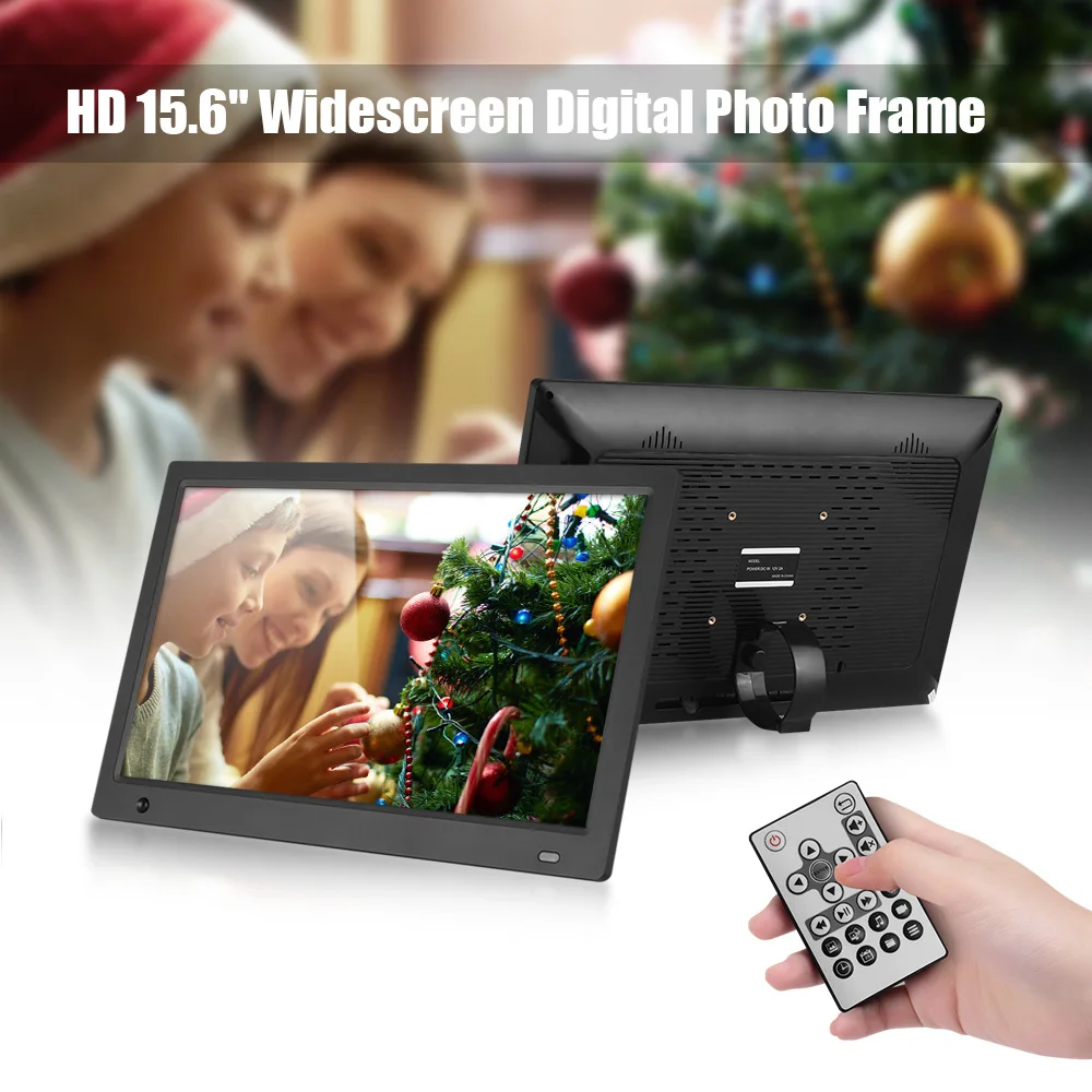 15 6 дюймов широкоформатная цифровая фоторамка HD 16:9 ips дисплей экран Поддержка