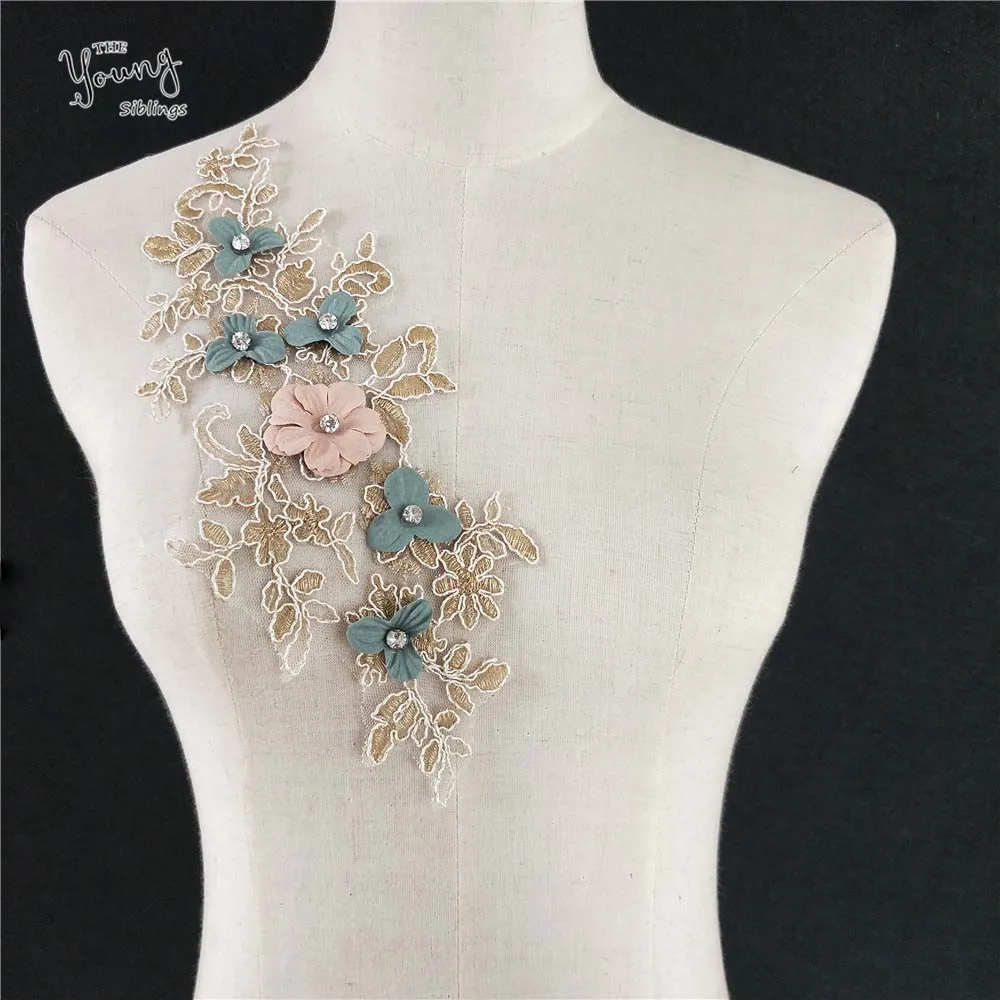 Высококачественный 3D Цветочный бриллиантовый декоративный тонкий женский