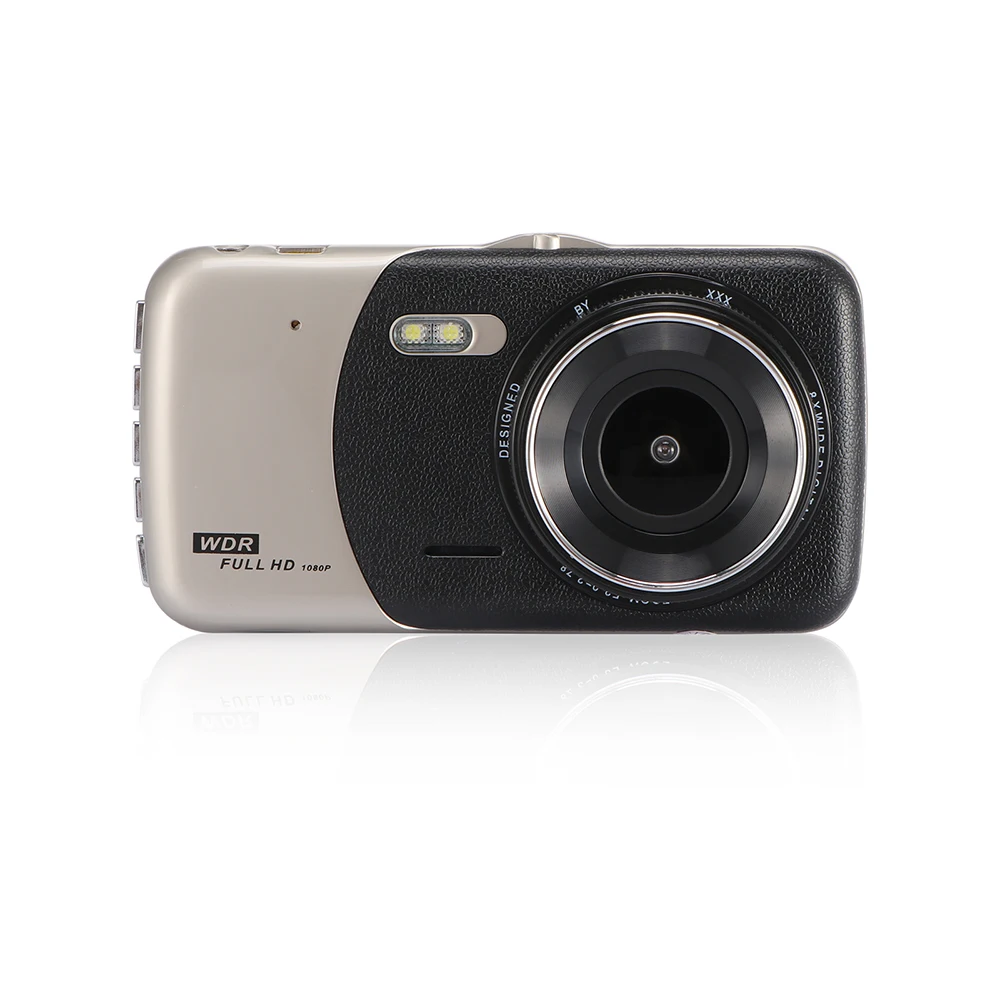 3 в 1 Автомобильный видеорегистратор 170 градусов 1080P HD Dash Cam с двумя объективами