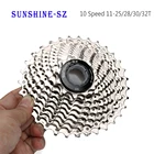 Кассета велосипеда SUNSHINE, 10 скоростей, Velocidade 11-25T28T30T32T, 10 в, звездочка свободного колеса, совместимая с деталями 5600 5700