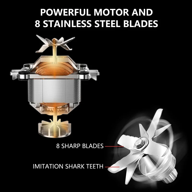 1 75 л соковыжималка для стеклянной банки миксер кухонный комбайн машина смузи