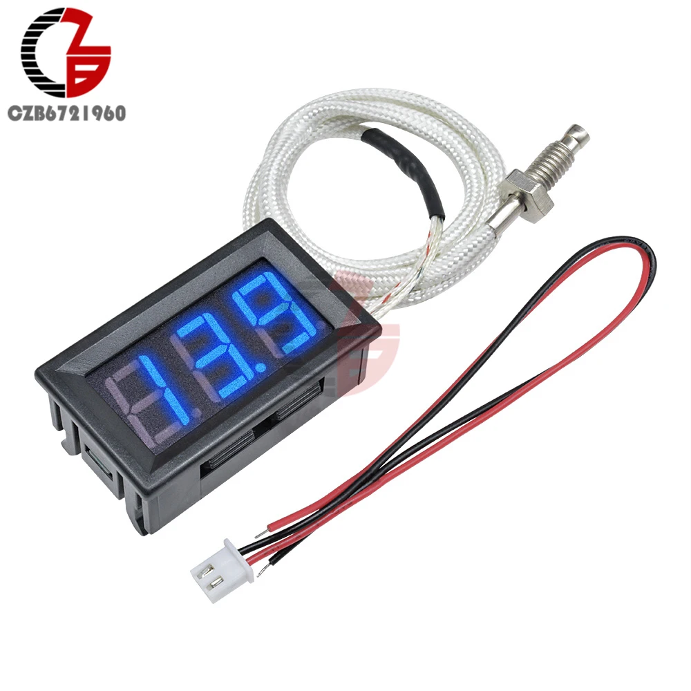 Цифровой термометр светодиодный 12 В постоянного тока B310|Приборы для измерения