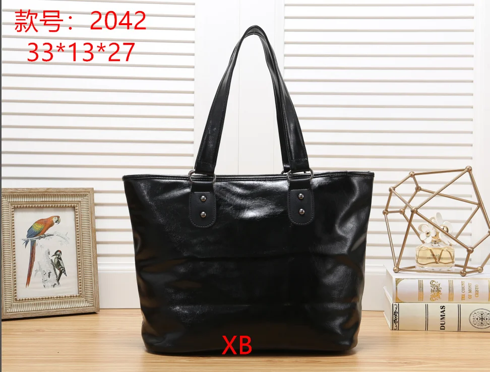 

High Quality Female Casual Tote Women Bag PU Bags Shoulder Bag Messenger Bag Set Handbags #2042