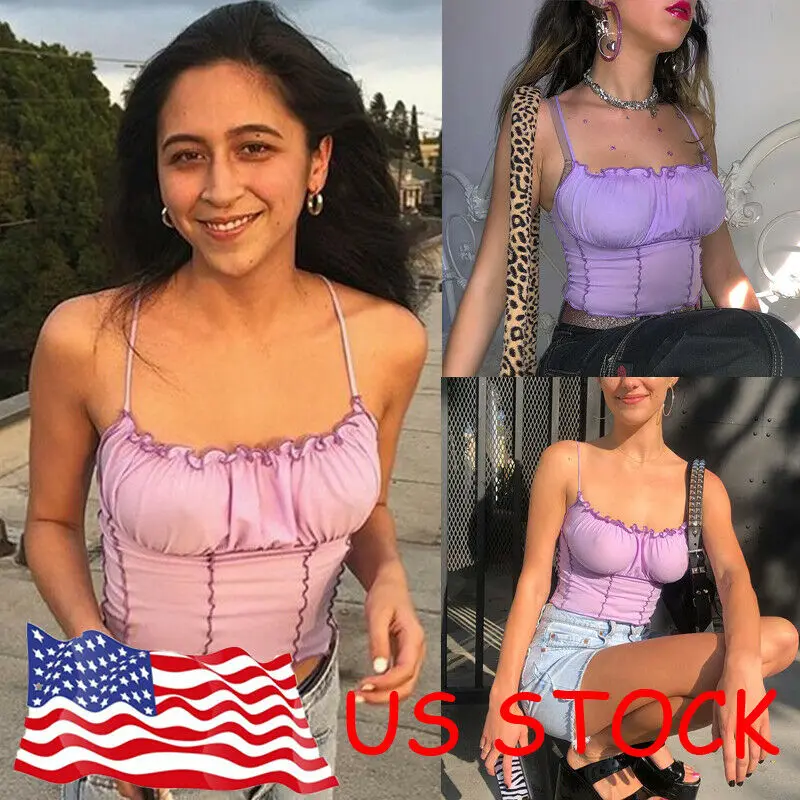 Женские топы с открытыми плечами рубашка без рукавов майки бретелек летняя