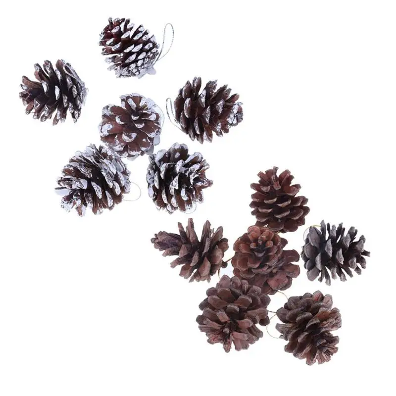 Рождественская подвеска в виде соснового конуса елка украшения капли|Кулоны и