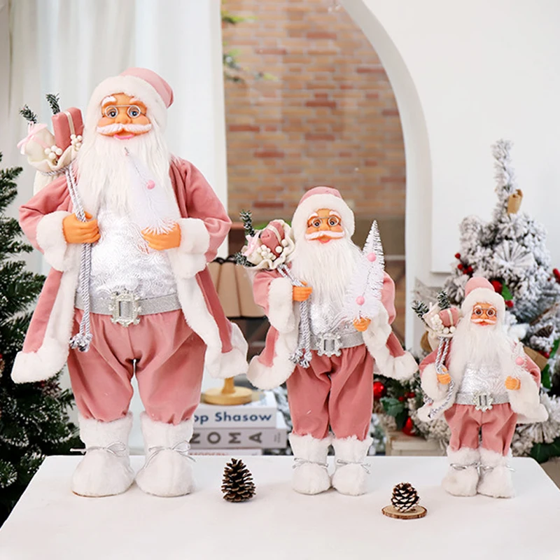 

Christmas Decorations for Home Santa Claus Dolls High Quality Navidad Home Accessories Children's Toys Gifts 2022 New Year Gifts