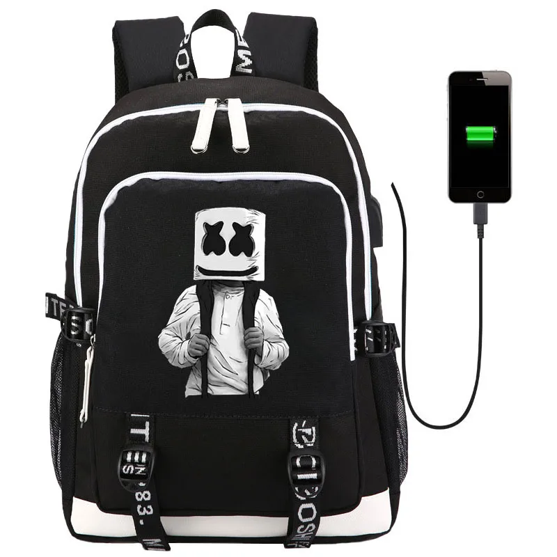Лидер продаж Холщовый Рюкзак DJ Marshmello Dotcom WaVeZ FinD Me студенческий школьный рюкзак
