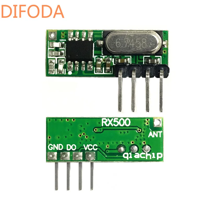 433 МГц RF приемник Супергетеродинный UHF ASK mhz ReSmall размер низкая мощность для Arduino