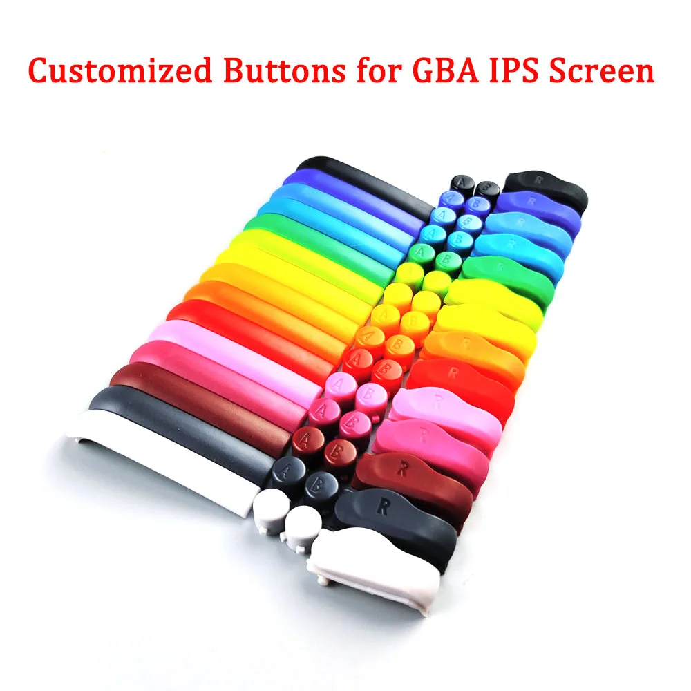 High Quality Customized A B L R Buttons for Original GBA Buttons D-Pad for GBA IPS LCD Screen Housing Shell For Game boy Advance