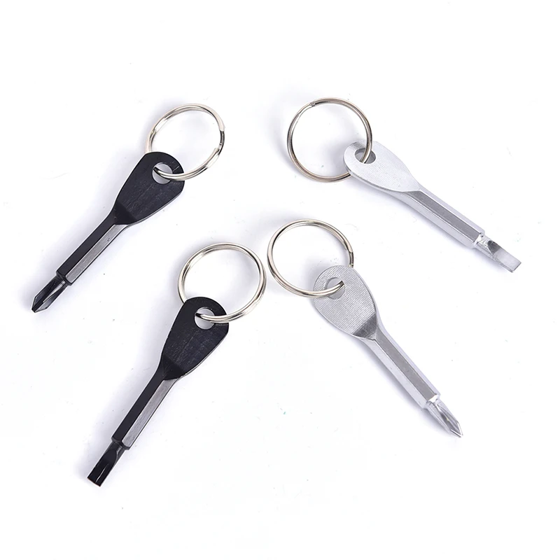 Portable Slotted Screwdriver Key Ring keyring Multi Mini Pocket Repair Tool Gadget Camp Hike Outdoor | Спорт и развлечения