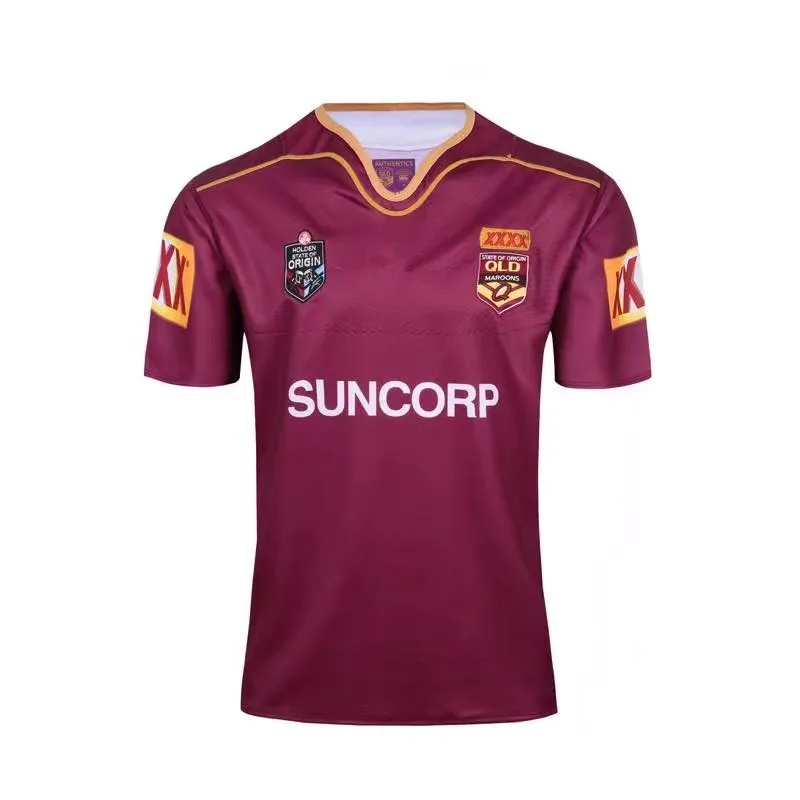 QUEENSLAND MAROONS футболка для регби Размер: S-3XL принт на заказ номер имя качество идеальное - Цвет: 2017 HOME