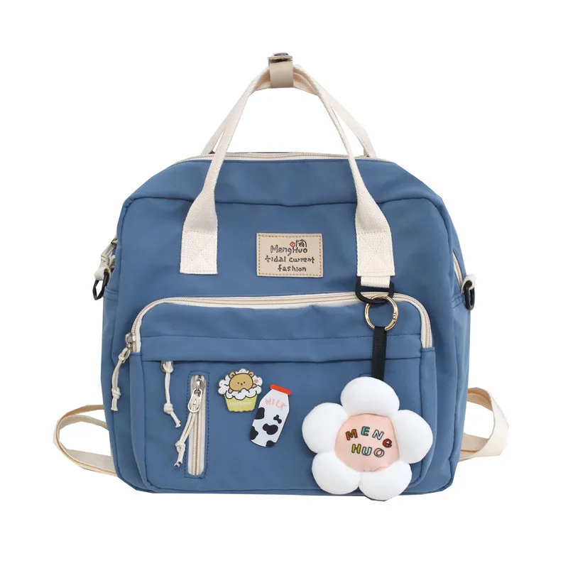 

ins flower cute kawaii school bags for girls female backpack large capacity backpacks for women shoulder bag schoolbag teenagers