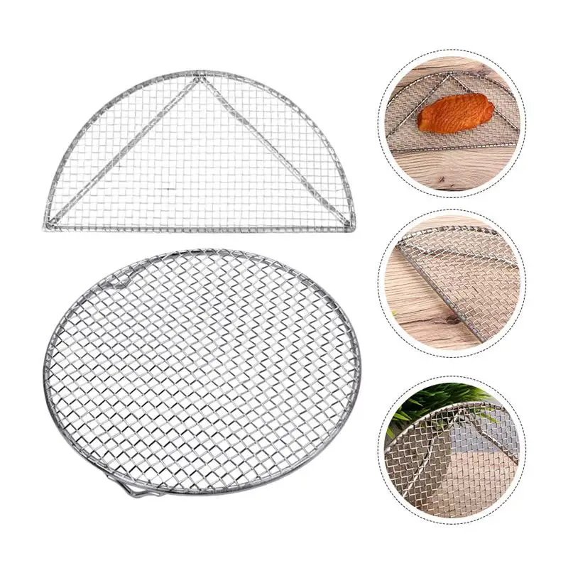 

2Pcs Grill Nets Useful Practical Convenient Barbecue Tools Grill Meat Nets for Restaurant
