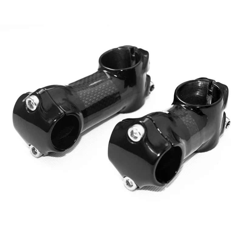 

no logo MTB carbon fiber Stem 3K glossy Matt Riser 6 degrees balance Bicycle handlebar fork riser 25.4mm Road Mountain Bike Stem