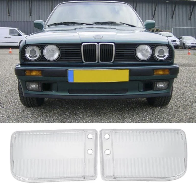 

1 пара, прозрачная крышка для автомобильных фар BMW E30 1984-1991