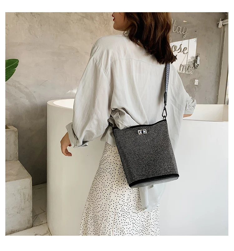 Bolsos Mujer ограниченная сумка-ведро из полиуретана и полиэстера Rismit Весна Лето Новая женская элегантная сумка с двойным ремешком с фосфором