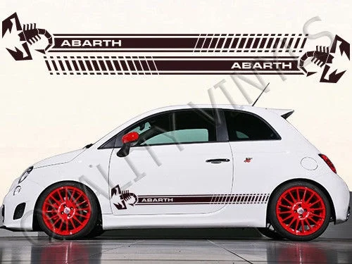 

1 Набор/2 шт., наклейки на автомобиль Fiat Abarth Racing