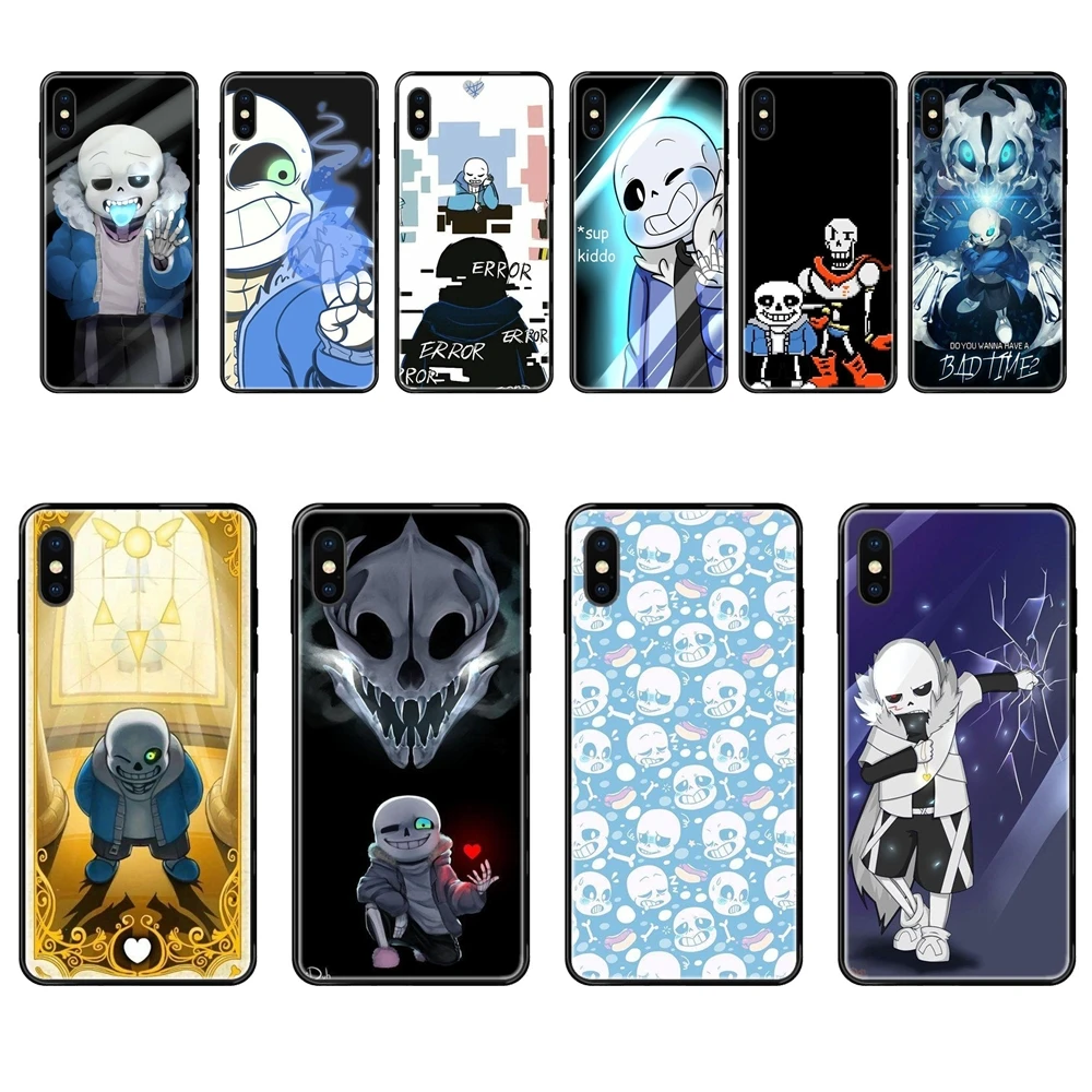 Дизайн игры Undertale Sans плакат Прямая поставка черный мягкий ТПУ чехол для сотового
