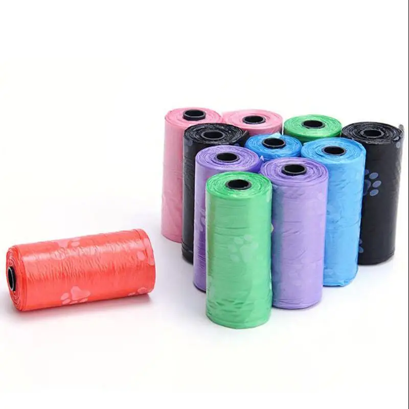 1 рулон пластиковые пакеты для мусора домашних животных|Лотки| |