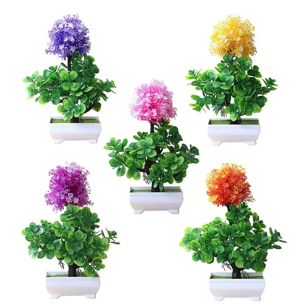

1Pc Garden Decoration Artificial Bonsai Plant Tree Flower Ornament Home Decor