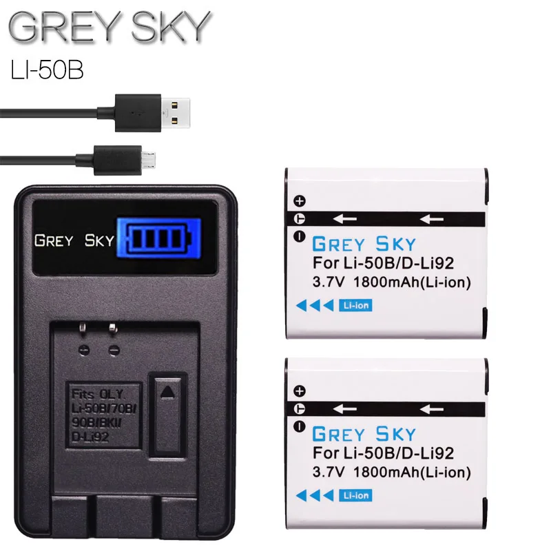 Li50b Li-50B LI50B li 50B батарея + USB зарядное устройство для OLYMPUS SP 810 800UZ u6010 u6020 u9010 SZ14 SZ16 D755