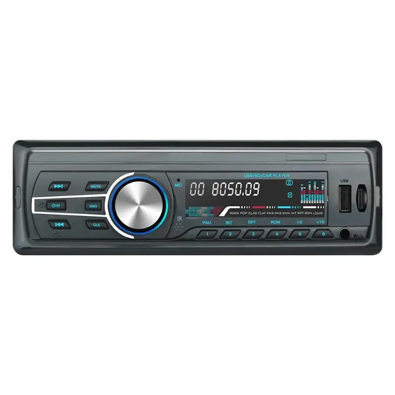 Авторадио 1 DIN Авторадио автомобильное аудио в тире стерео аудио USB FM радио Bluetooth Hands-free головное устройство MP3 музыкальный плеер