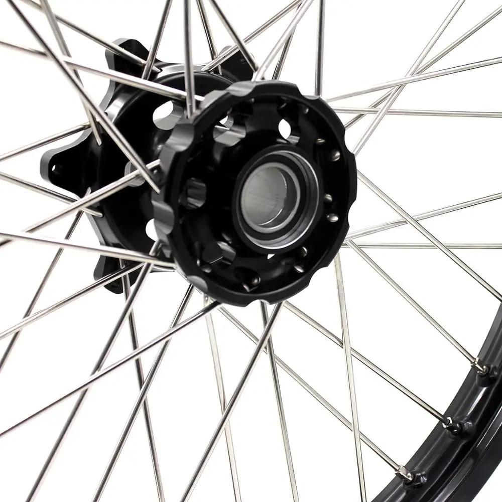 KKE 21/18 комплект колес для эндуро-байкера KTM EXC EXCF XC XCW 125 150 200 300 350 450 500 530 2003-2021 черные