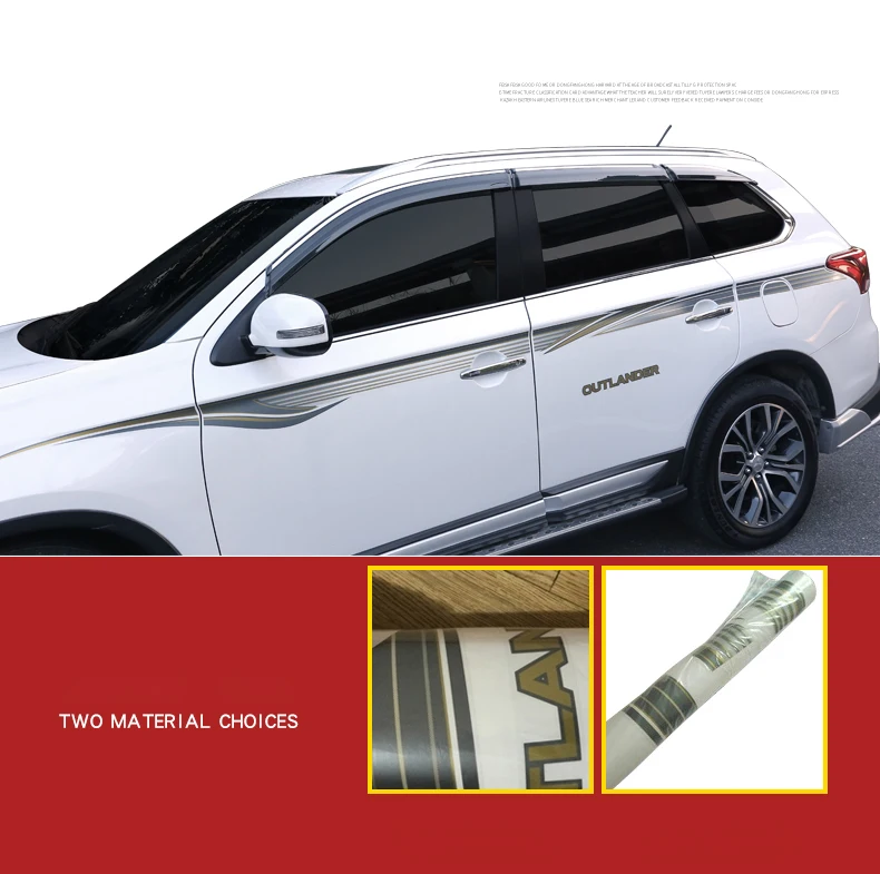 Lsrtw2017 кузова гирлянда Стикеры для Mitsubishi Outlander 2013 аварийный стопор для автомобилей