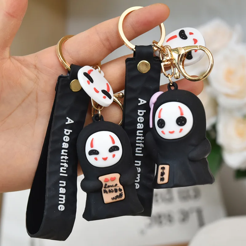 

Странная маска, забавный подарок для пары, черный призрак для мужчин и женщин, брелок для автомобиля, подвеска для сумки, ювелирные изделия