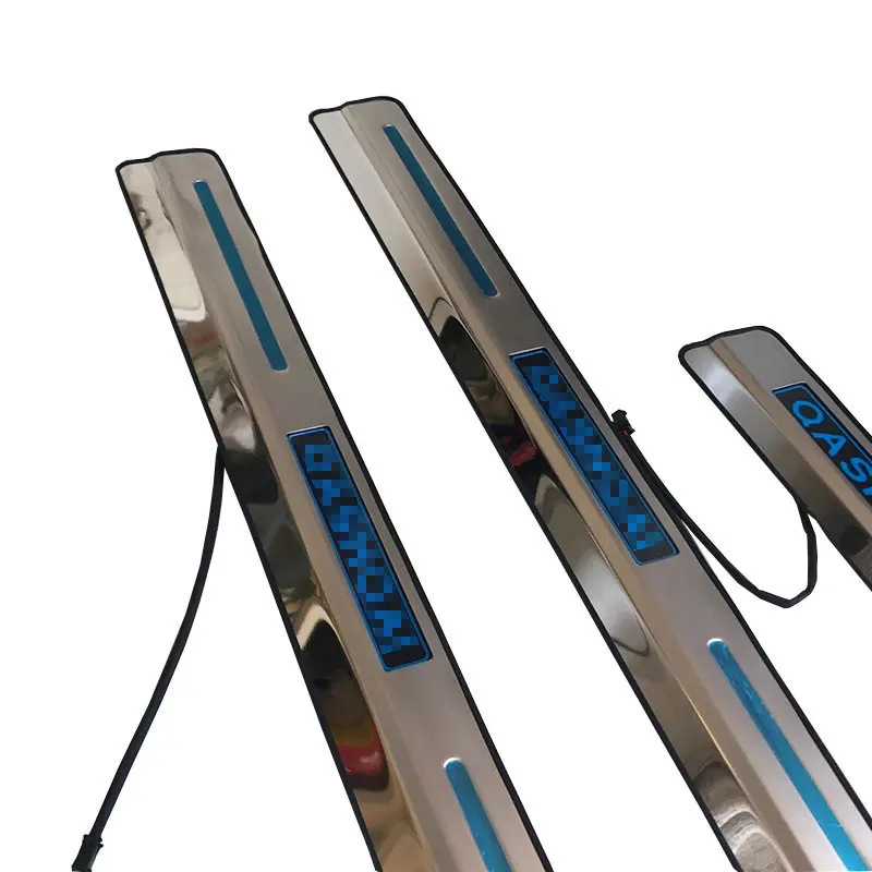 4 шт. Автомобильные светодиодные накладки на пороги двери для Nissan Qashqai j11 2016