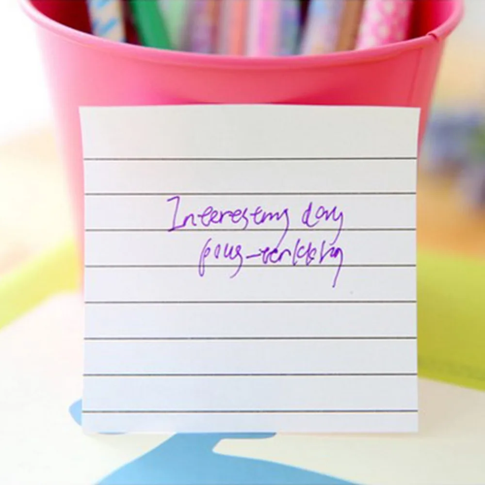 80 листов сплошной цвет memo pad Post It наклейки самоклеющиеся липкие сообщения заметка
